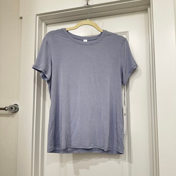 NWT Alo All Day Short Sleeve Top in Winter Frost Size Medium - Picture 1 of 5